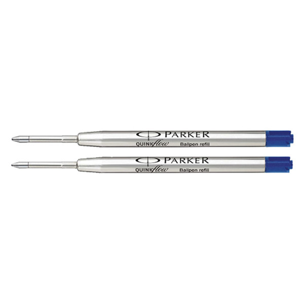 Parker Quinkflow balpen navulling medium blauw (2 stuks) 19503712 214112 - 1