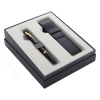 Parker Urban balpen mat zwart/goud inclusief pen etui (blauwe inkt) 2121999 214041