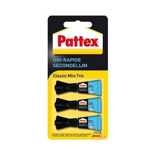 Pattex Classic secondelijm tube (3 x 1 gram) 2234386 206229 - 1