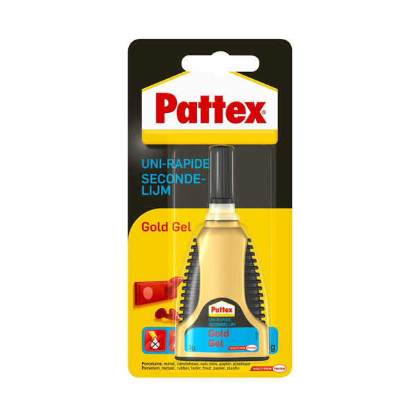 Pattex Gold secondelijm gel tube (3 gram) 1432562 206227 - 1