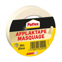 Pattex afdekplakband 25 mm x 50 m crème 771309 206206