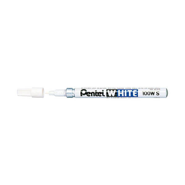 Pentel 100W-Small industriële paint marker wit (1 mm rond) 494634 - 1