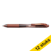 Aanbieding: 12 x Pentel Energel BL107 rollerpen bruin 210059 - 1