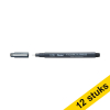 Aanbieding: 12x Pentel Pointliner S20P fineliner zwart (0,05 mm) 210299 - 1