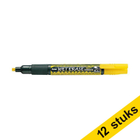 Aanbieding: 12x Pentel SMW26 krijtstift geel (1,5 - 4,0 mm beitel)