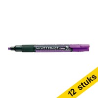 Aanbieding: 12x Pentel SMW26 krijtstift paars (1,5 - 4,0 mm beitel)