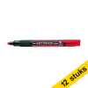 Aanbieding: 12x Pentel SMW26 krijtstift rood (1,5 - 4,0 mm beitel) 210240 - 1