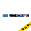 Aanbieding: 12x Pentel SMW56 krijtstift blauw (8 - 16 mm beitel) 210258 - 1