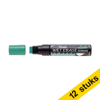 Aanbieding: 12x Pentel SMW56 krijtstift groen (8 - 16 mm beitel)