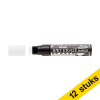Aanbieding: 12x Pentel SMW56 krijtstift wit (8 - 16 mm beitel) 210268 - 1
