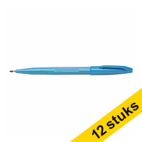 Aanbieding: 12x Pentel Sign S520 fineliner lichtblauw (0,8 mm)