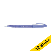 Aanbieding: 12x Pentel Sign SES15C brushpen blauw violet 210148