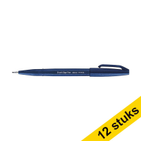 Aanbieding: 12x Pentel Sign SES15C brushpen donkerblauw 210150