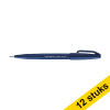 Aanbieding: 12x Pentel Sign SES15C brushpen donkerblauw 210150 - 1
