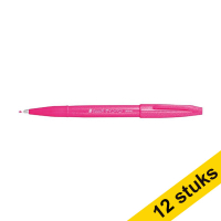 Aanbieding: 12x Pentel Sign SES15C brushpen roze 210141
