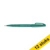 Aanbieding: 12x Pentel Sign SES15C brushpen turquoise groen 210153 - 1