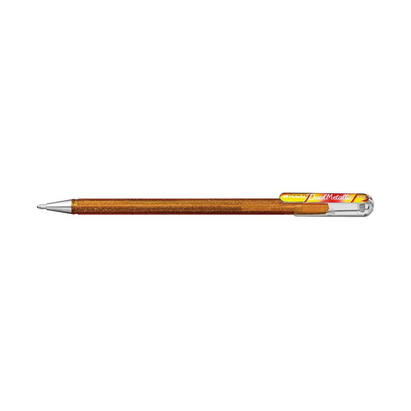 Pentel Dual Metallic gelpen goud en metallic rood/goud 210204 - 1