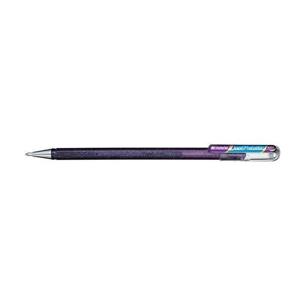 Pentel Dual Metallic gelpen violet/metallic blauw 016825 K110-DVX 210193 - 1
