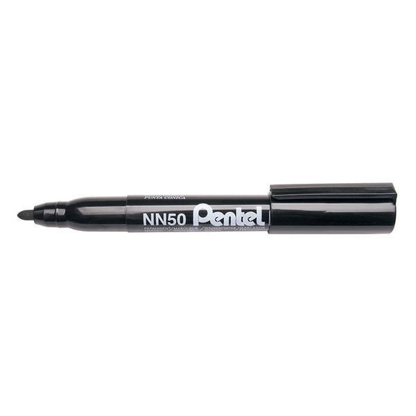 Pentel Green-Label NN50 permanent marker zwart (1,3 - 3 mm rond) 210342 - 1