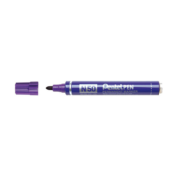 Pentel N50 permanent marker violet (1,5 mm rond) N50-VE 210330 - 1