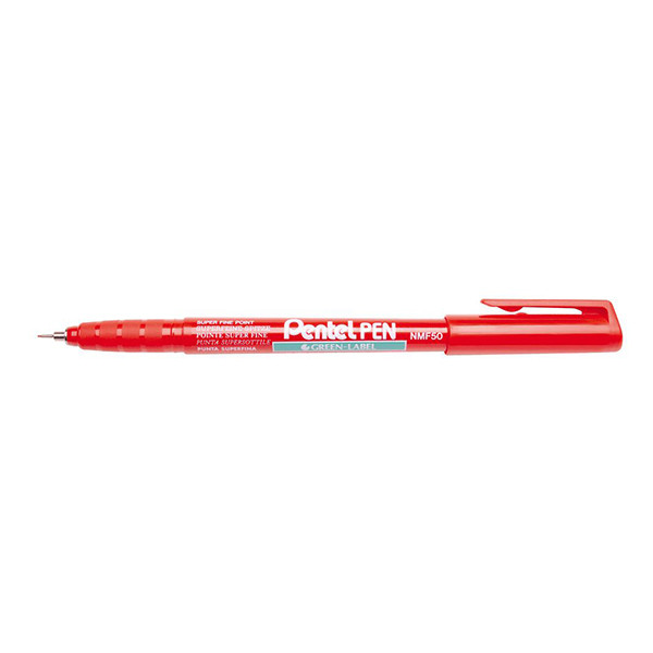 Pentel NMF50 permanent marker rood (0,6 mm rond) 210340 - 1