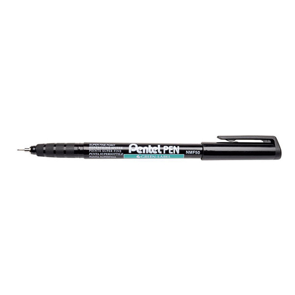 Pentel NMF50 permanent marker zwart (0,6 mm rond) 210339 - 1