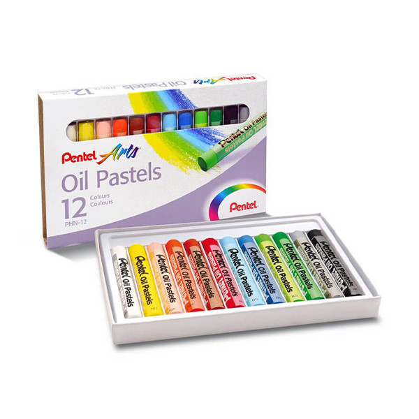 Pentel PHN4 oliepastelkrijt (12 stuks) 246437 - 1