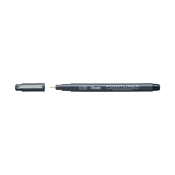 Pentel Pointliner S20P fineliner zwart (0,03 mm) S20P-03A 210309 - 1