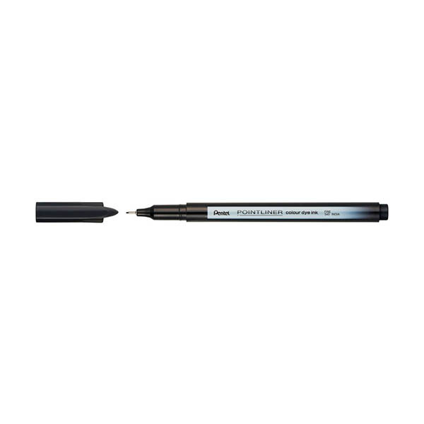 Pentel Pointliner S40 fineliner zwart (0,4 mm) 494624 - 1