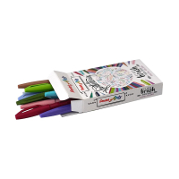 Pentel Set Pentel Sign SES15C brushpennen pastel kleuren (12 stuks) 018419 210336