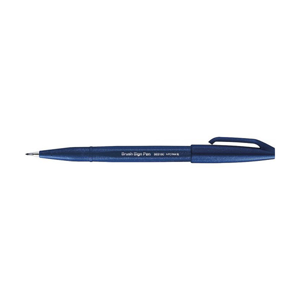 Pentel Sign SES15C brushpen donkerblauw SES15C-CA 210110 - 