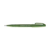 Pentel Sign SES15C brushpen olijfgroen 210114