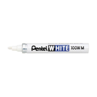 Pentel X100W industriële paint marker wit (3,9 mm rond) 210088