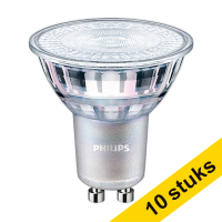 Aanbieding: 10x Philips GU10 led-spot MasterLED glas dimbaar 4.9W (50W)