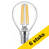 Aanbieding: 6x Philips E14 filament led-lamp kogel WarmGlow dimbaar 2.5W (25W)