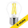 Aanbieding: 6x Philips E27 filament led-lamp kogel WarmGlow 5.9W (60W) LPH02548 - 1