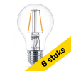 Aanbieding: 6x Philips E27 filament led lamp peer warm wit 4.3W (40W) LPH02335 - 1