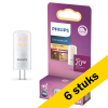 Aanbieding: 6x Philips G4 LED capsule | SMD | Mat | 2700K | Dimbaar | 2.1W (20W) LPH03849 - 1