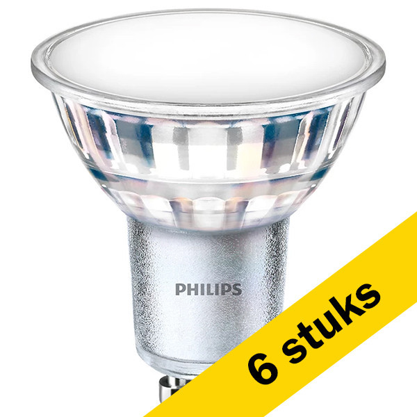 Aanbieding: 6x Philips GU10 LED spot | 3000K | 120° | 4.9W (50W) LPH03445 - 1