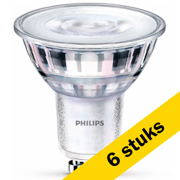 Aanbieding: 6x Philips GU10 LED spot | 3000K | 4.9W (65W) LPH02611 - 1