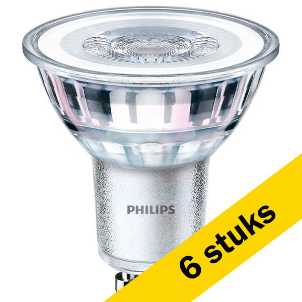 Aanbieding: 6x Philips GU10 LED spot | 6500K | 4.6W (50W) LPH03443 - 1