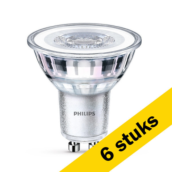Aanbieding: 6x Philips GU10 led-spot glas 2700K 2.7W (25W) LPH00433 - 1