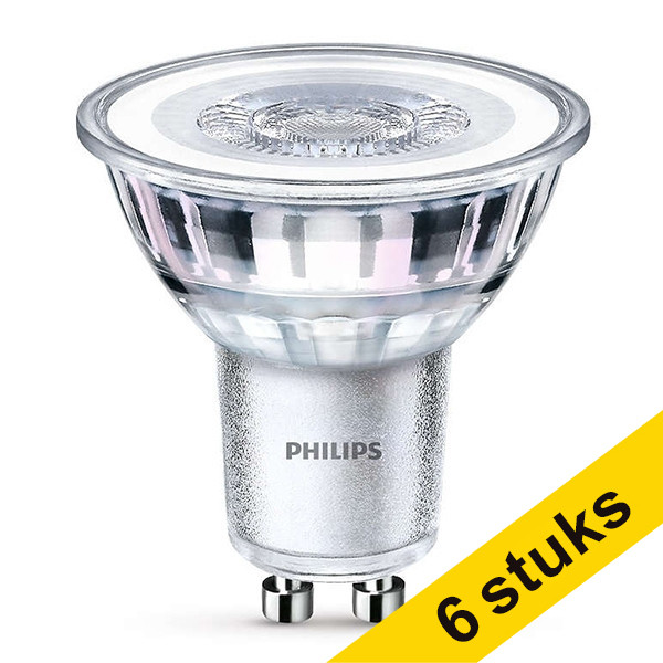 Aanbieding: 6x Philips GU10 led-spot glas 4000K 2.7W (25W) LPH00200 - 1