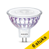 Aanbieding: 6x Philips GU5.3 led-spot WarmGlow glas dimbaar 5W (35W) LPH00866 - 1