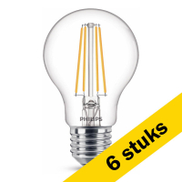 Aanbieding: 6x Philips LED lamp | E27 | Peer | Filament | 2700K | 7W (60W)