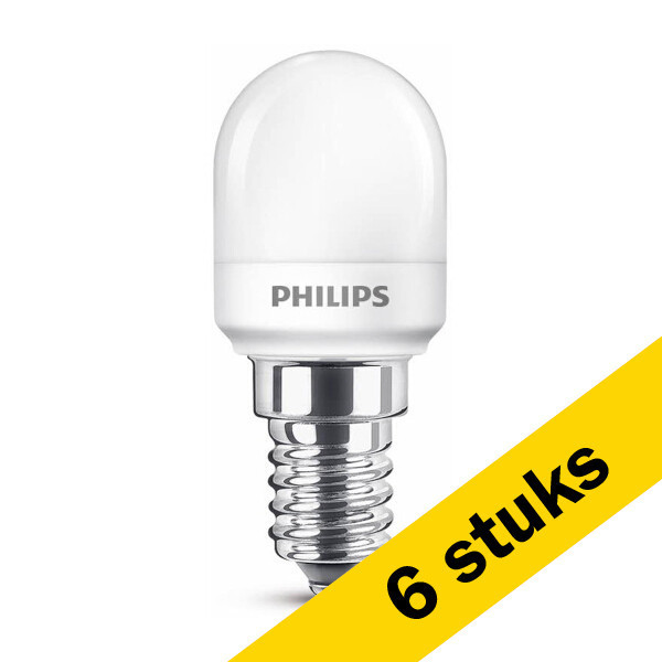 Aanbieding: 6x Philips T25 LED lamp | E14 | Kogel | Mat | 2700K | 1.7W (15W) LPH02460 - 1