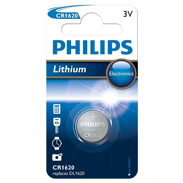 Philips CR1620 Lithium knoopcel batterij 1 stuk CR1620/00B 098314 - 1