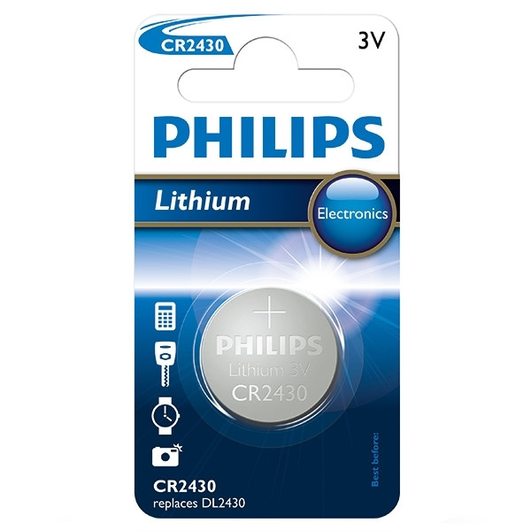 Philips CR2430 Lithium knoopcel batterij 1 stuk CR2430/00B 098318 - 1
