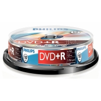 Philips DVD+R 10 stuks in cakebox 098010