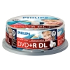 Philips DVD+R double layer printable 25 stuks in cakebox